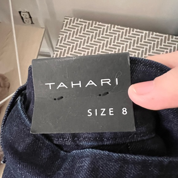 TAHARI tie waist trouser jeans 👖 - Picture 4 of 6